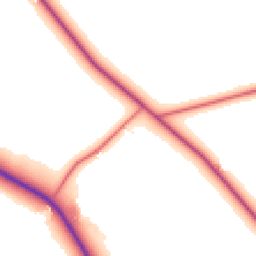 Daytime road noise heatmap for DH1 5RH