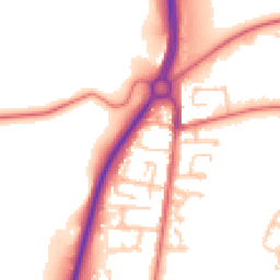Daytime road noise heatmap for DH1 5RU