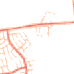 Daytime road noise heatmap for DH1 5SB