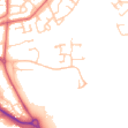 Daytime road noise heatmap for DH1 5TN