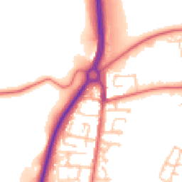 Daytime road noise heatmap for DH1 5XY