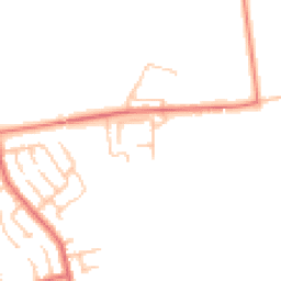 Daytime road noise heatmap for DH1 5YB