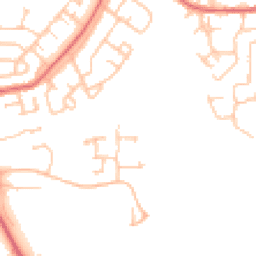 Daytime road noise heatmap for DH1 5ZH
