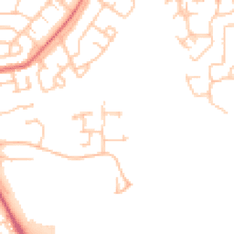 Daytime road noise heatmap for DH1 5ZJ
