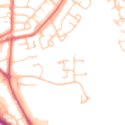 Daytime road noise heatmap for DH1 5ZL