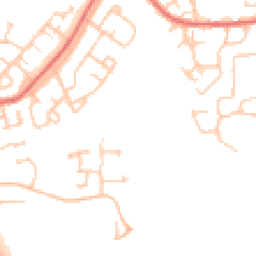 Daytime road noise heatmap for DH1 5ZN