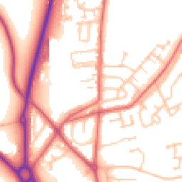 Daytime road noise heatmap for DH1 5ZQ