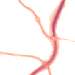 Night-time road noise heatmap for DH4 4AB
