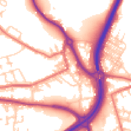 Daytime road noise heatmap for DH4 4AF