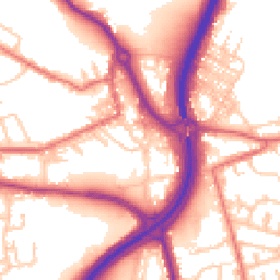 Daytime road noise heatmap for DH4 4AN