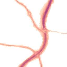 Night-time road noise heatmap for DH4 4AN