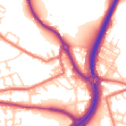 Daytime road noise heatmap for DH4 4AR
