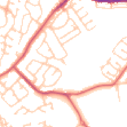 Daytime road noise heatmap for DH4 4AX