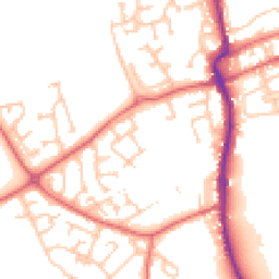 Daytime road noise heatmap for DH4 4DG