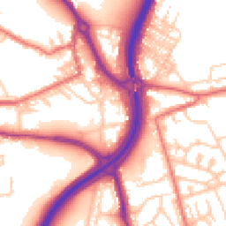 Daytime road noise heatmap for DH4 4DN