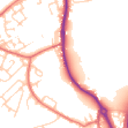 Daytime road noise heatmap for DH4 4DP