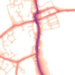 Daytime road noise heatmap for DH4 4EE
