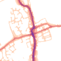 Daytime road noise heatmap for DH4 4EG