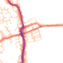 Daytime road noise heatmap for DH4 4EH