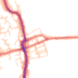 Daytime road noise heatmap for DH4 4EJ