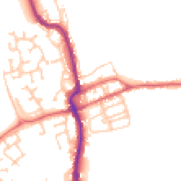 Daytime road noise heatmap for DH4 4EP