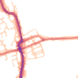 Daytime road noise heatmap for DH4 4ER