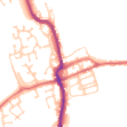 Daytime road noise heatmap for DH4 4EU