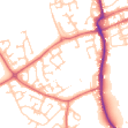 Daytime road noise heatmap for DH4 4FA