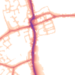 Daytime road noise heatmap for DH4 4FD