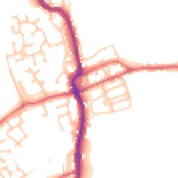 Daytime road noise heatmap for DH4 4FE