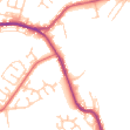 Daytime road noise heatmap for DH4 4JB