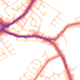 Daytime road noise heatmap for DH4 4JP