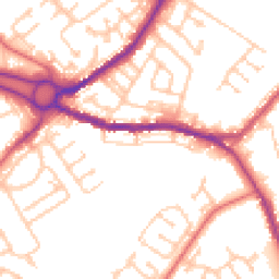 Daytime road noise heatmap for DH4 4JR