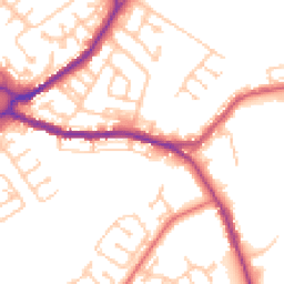Daytime road noise heatmap for DH4 4JZ