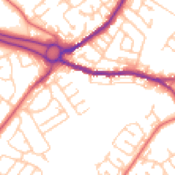 Daytime road noise heatmap for DH4 4LF