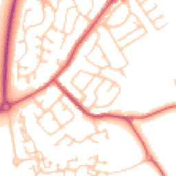 Daytime road noise heatmap for DH4 4PF