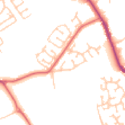Daytime road noise heatmap for DH4 4TR