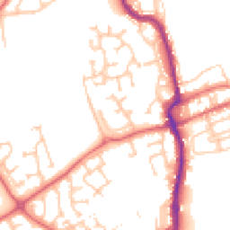 Daytime road noise heatmap for DH4 4UD