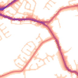 Daytime road noise heatmap for DH4 4UW