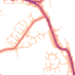 Daytime road noise heatmap for DH4 4XB