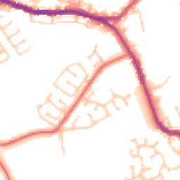 Daytime road noise heatmap for DH4 4XD