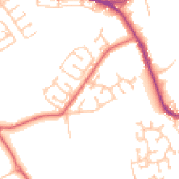 Daytime road noise heatmap for DH4 4XE