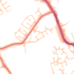 Daytime road noise heatmap for DH4 4XG