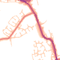 Daytime road noise heatmap for DH4 4XH
