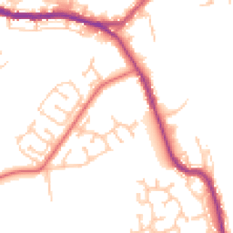 Daytime road noise heatmap for DH4 4XQ