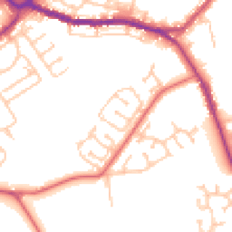 Daytime road noise heatmap for DH4 4ZL