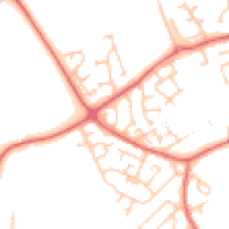 Daytime road noise heatmap for DH4 5AE