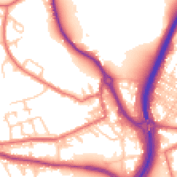 Daytime road noise heatmap for DH4 5AJ