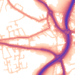 Daytime road noise heatmap for DH4 5AY