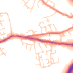 Daytime road noise heatmap for DH4 5DJ